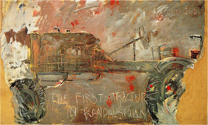 Basil Blackshaw H.R.H.A. - First Tractor in Randalstown