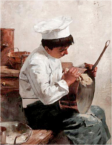Edouard John Menta (1858 – 1915) - The Chef's Boy